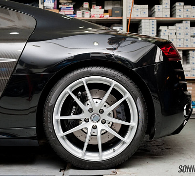 Фото дисков HRE P104 на Audi R8 (Typ 42)