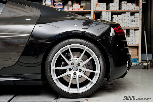 Фото дисков HRE P104 Серебро на Audi R8 (Typ 42)