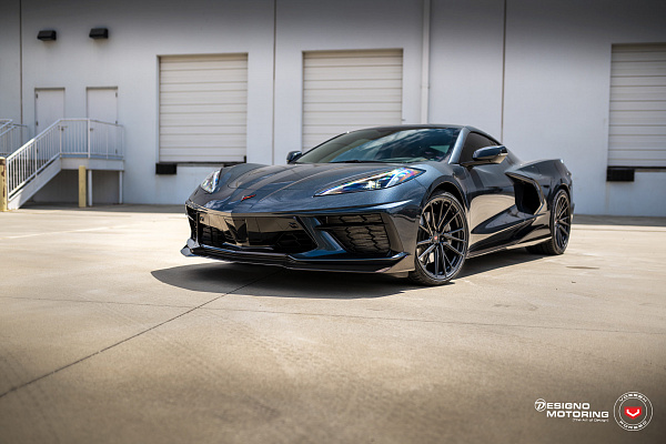 Фото дисков Vossen M-X4T Черный глянец на Chevrolet Corvette C8