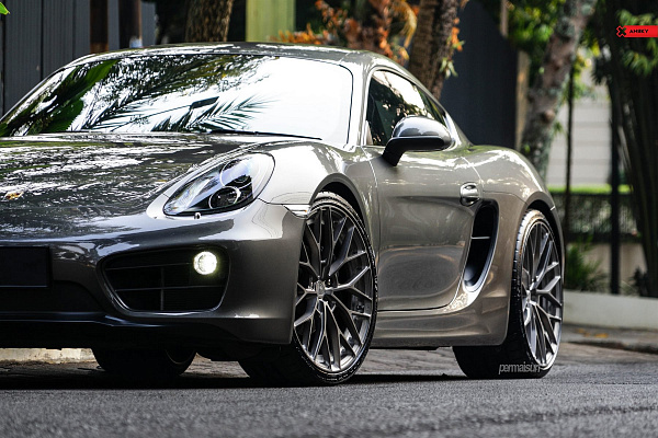 Фото дисков Anrky AN20 Глянцевый тонированный лак на Porsche Cayman II