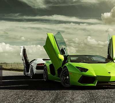 Фото дисков HRE S107 на Lamborghini Aventador