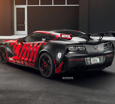 Фото дисков Strasse Wheels SV1 Deep Concave FS на Chevrolet Corvette C7