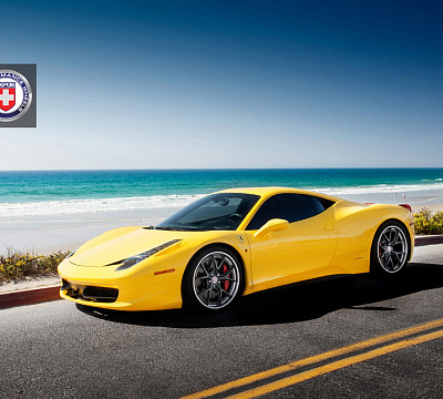 Фото дисков HRE S101 на Ferrari 458