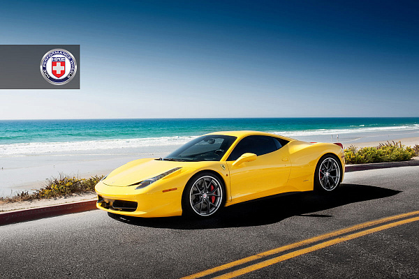 Фото дисков HRE S101 Сатиновый графит на Ferrari 458