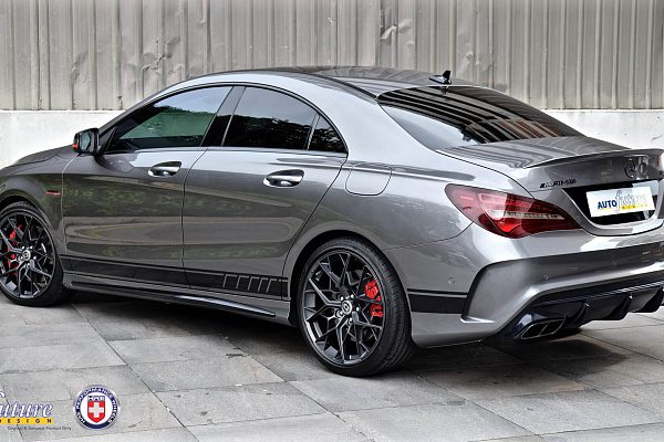 Фото дисков HRE FF11 Сатиновый графит на Mercedes-Benz CLA (C117, X117)