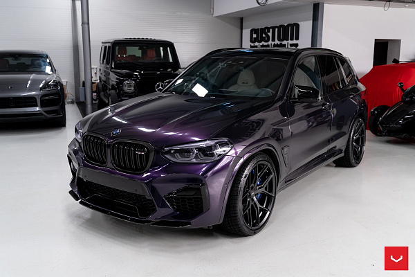Фото дисков Vossen HF-5 Черный сатин на BMW X3/X3 M (G01/F97)