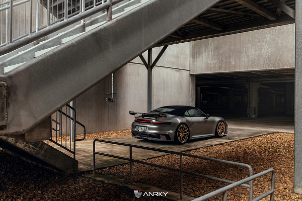 Фото дисков Anrky AN31 Сатиновое золото на Porsche 911 VIII