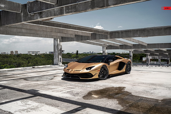 Фото дисков Anrky S3-X3 Черный сатин на Lamborghini Aventador