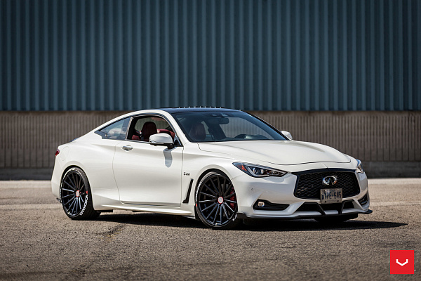 Фото дисков Vossen VFS-2 Черный глянец на Infiniti Q60 II