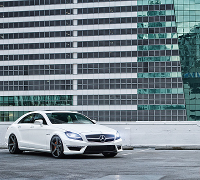 Фото дисков Vossen CV3 на Mercedes-Benz CLS (C218)