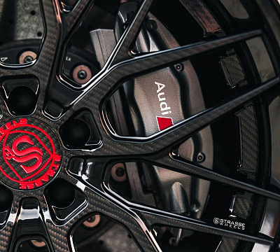 Фото дисков Strasse Wheels SV10M Deep Concave FS на Audi R8 (4S)