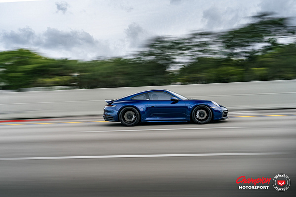 Фото дисков Vossen RS92 Черный сатин на Porsche 911 VIII