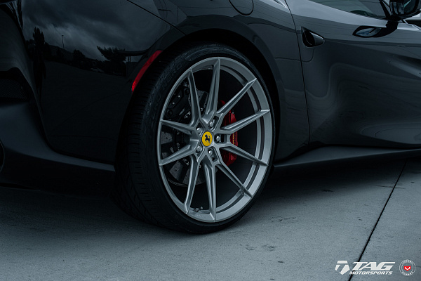 Фото дисков NOVITEC NF8 Серебро на Ferrari Portofino