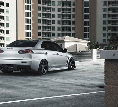 Фото дисков Vossen CV3 на Mitsubishi Lancer X