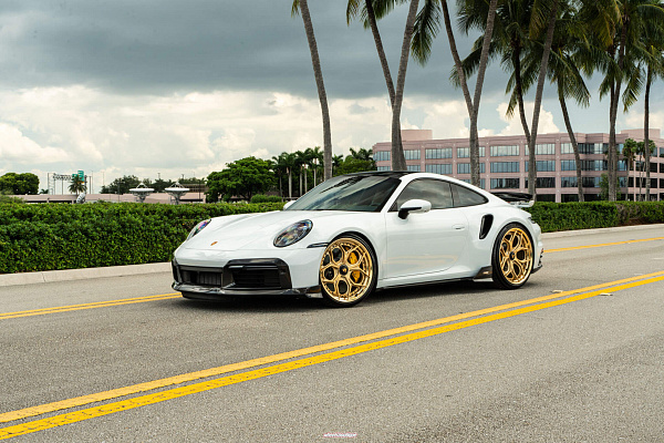 Фото дисков HRE S111SC Сатиновое золото на Porsche 911 VIII