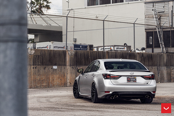 Фото дисков Vossen HF-2 Черный сатин на Lexus GS IV