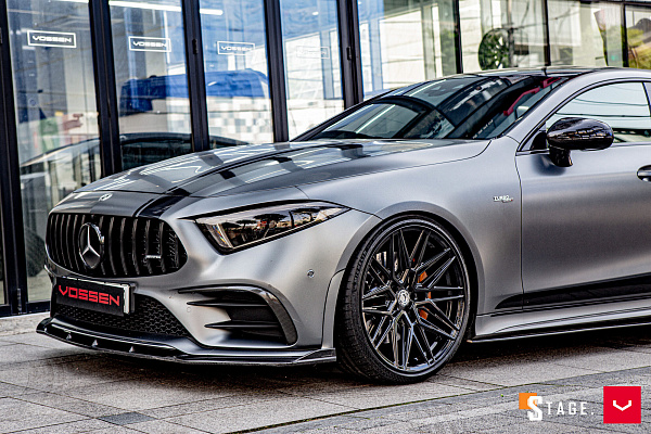 Фото дисков Vossen HF-7 Черный глянец на Mercedes-Benz CLS (C257)
