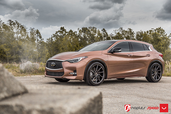 Фото дисков Vossen CVT Глянцевый графит на Lexus RC