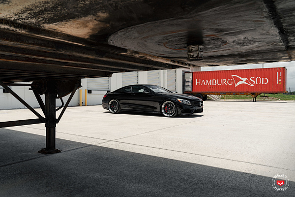 Фото дисков Vossen M-X2 (3-Piece) Черный матовый на Mercedes-Benz S-Class (W222, C217)