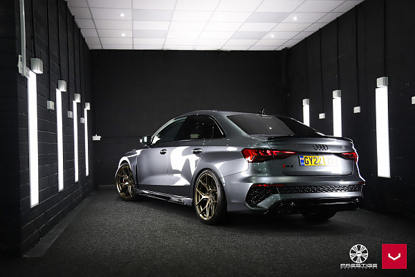 Фото дисков Vossen HF-5 Сатиновая бронза на Audi A/S/RS 3 (8Y)