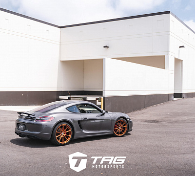 Фото дисков HRE P104SC на Porsche Cayman II