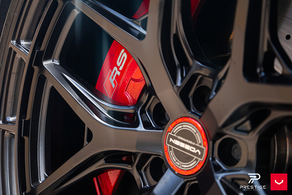 Фото дисков Vossen HFX-1 (5-Lug) Черный глянец на Audi A/RS 7 (4K)