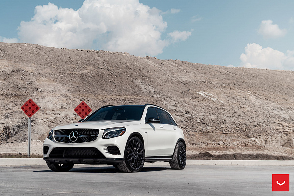 Фото дисков Vossen HF-2 Черный сатин на Mercedes-Benz GLC (X253, C253)