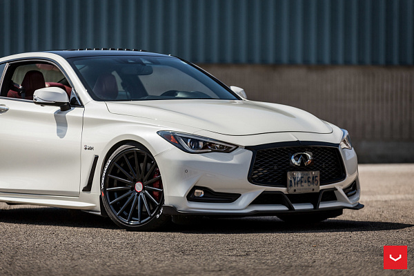 Фото дисков Vossen VFS-2 Черный глянец на Infiniti Q60 II
