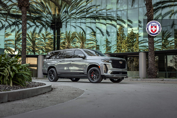 Фото дисков HRE P161SC Черный сатин на Cadillac Escalade V