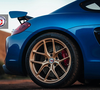 Фото дисков HRE R101 на Porsche Cayman II