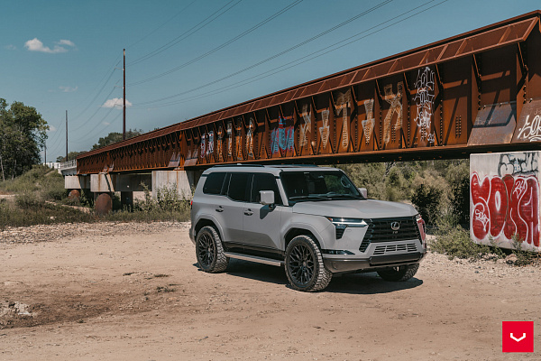 Фото дисков Vossen HF6-3 Черный сатин на Lexus GX II