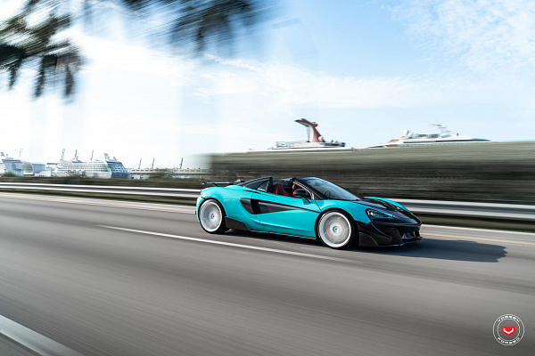 Фото дисков Vossen EVO-3R Белый глянец на McLaren 570S
