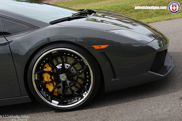 Фото дисков HRE S201 Черный глянец на Lamborghini Gallardo