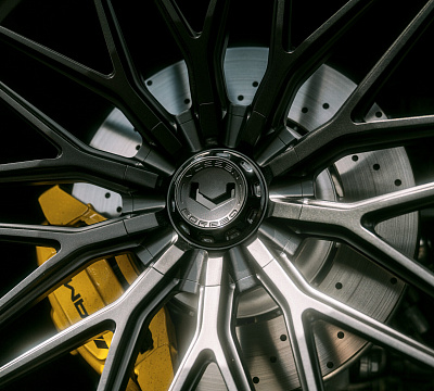 Фото дисков Vossen VPS-4 на Mercedes-Benz AMG GT II