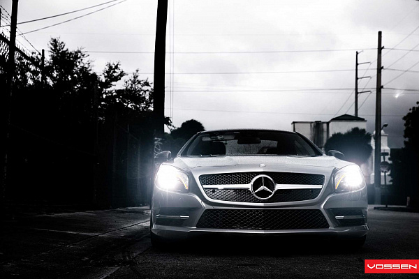 Фото дисков Vossen CVT Серебро на Mercedes-Benz SL (R230)