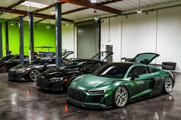 Фото дисков Brixton Forged PF7 Глянцевый лак на Audi R8 (4S)