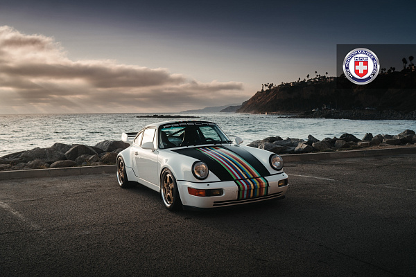 Фото дисков HRE 527 Глянцевое темное золото на Porsche 911 III