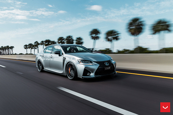 Фото дисков Vossen HF-3 Сатиновый графит на Lexus GS IV