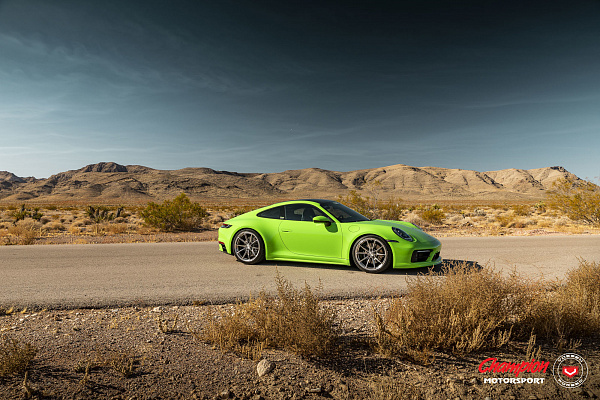 Фото дисков Vossen RS92 Полированный лак на Porsche 911 VIII
