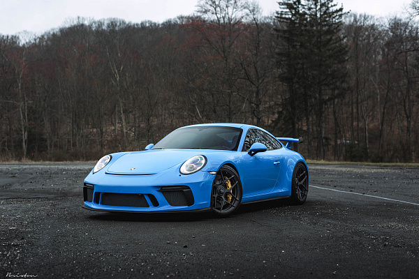 Фото дисков Brixton Forged PF7 Сатиновый темный лак на Porsche 911 VII
