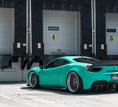 Фото дисков HRE 501 на Ferrari 488