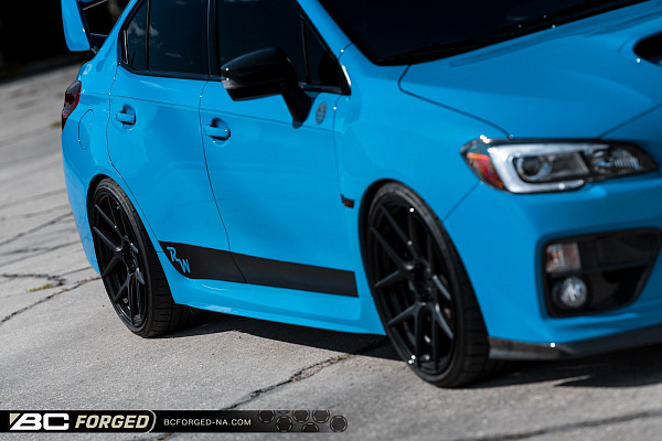 Фото дисков BC Forged HCS02 Черный матовый на Subaru WRX VA
