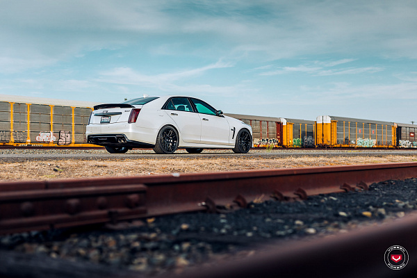 Фото дисков Vossen S17-07 (3-Piece) Черный сатин на Cadillac CTS III