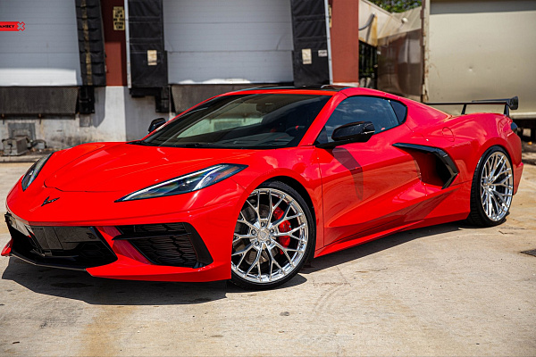 Фото дисков Anrky AN10 Полированный лак на Chevrolet Corvette C8