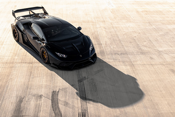Фото дисков Brixton Forged PF7 Aerotech Глянцевая бронза на Lamborghini Huracan