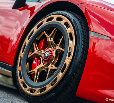 Фото дисков Brixton Forged PF7 Aerotech на Lamborghini Huracan