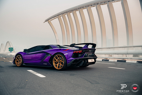 Фото дисков Vossen S21-01 Глянцевая медь на Lamborghini Aventador