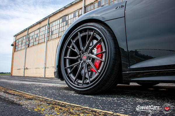 Фото дисков Vossen M-X4T (3-Piece) Глянцевый темный лак на Audi R8 (4S)