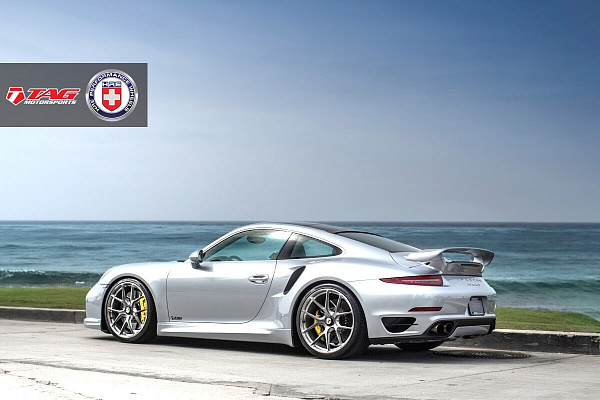 Фото дисков HRE P101 Глянцевый темный лак на Porsche 911 VII