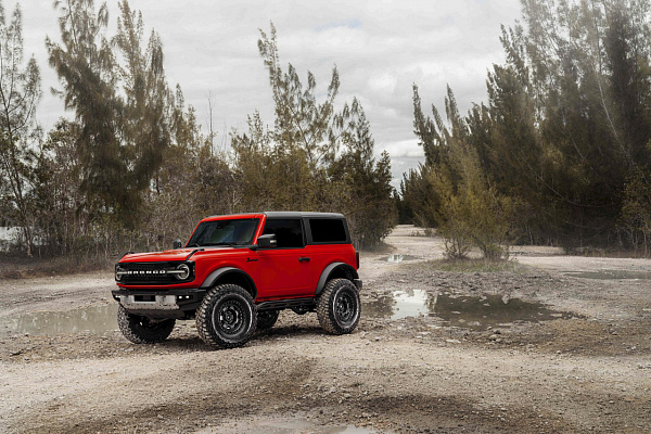 Фото дисков Black Rhino VOYAGER Черный сатин на Ford Bronco
